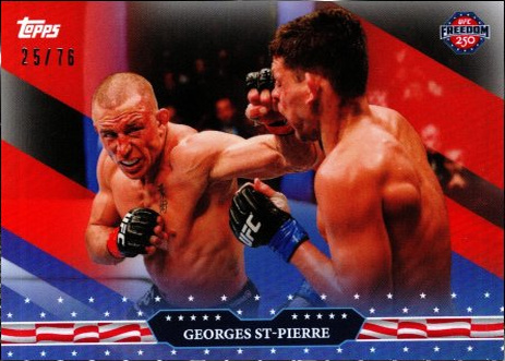 Georges St-Pierre 2026 Topps UFC Freedom 250 Base #2 Black