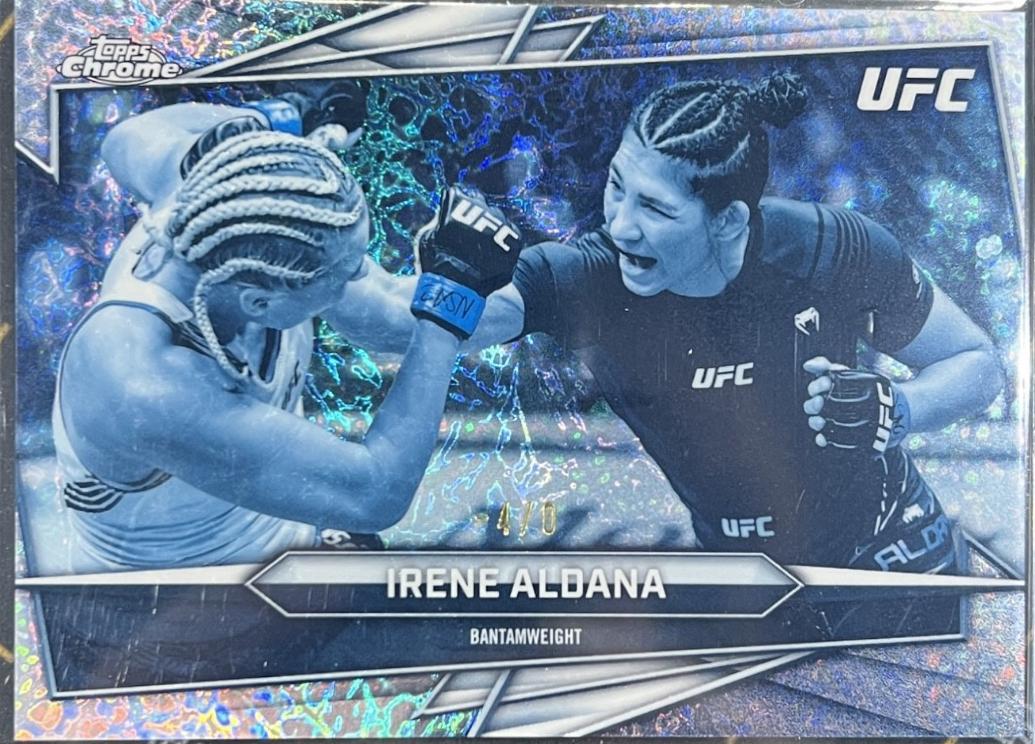 Irene Aldana 2026 Topps Chrome UFC Base #173 Frozenfractor