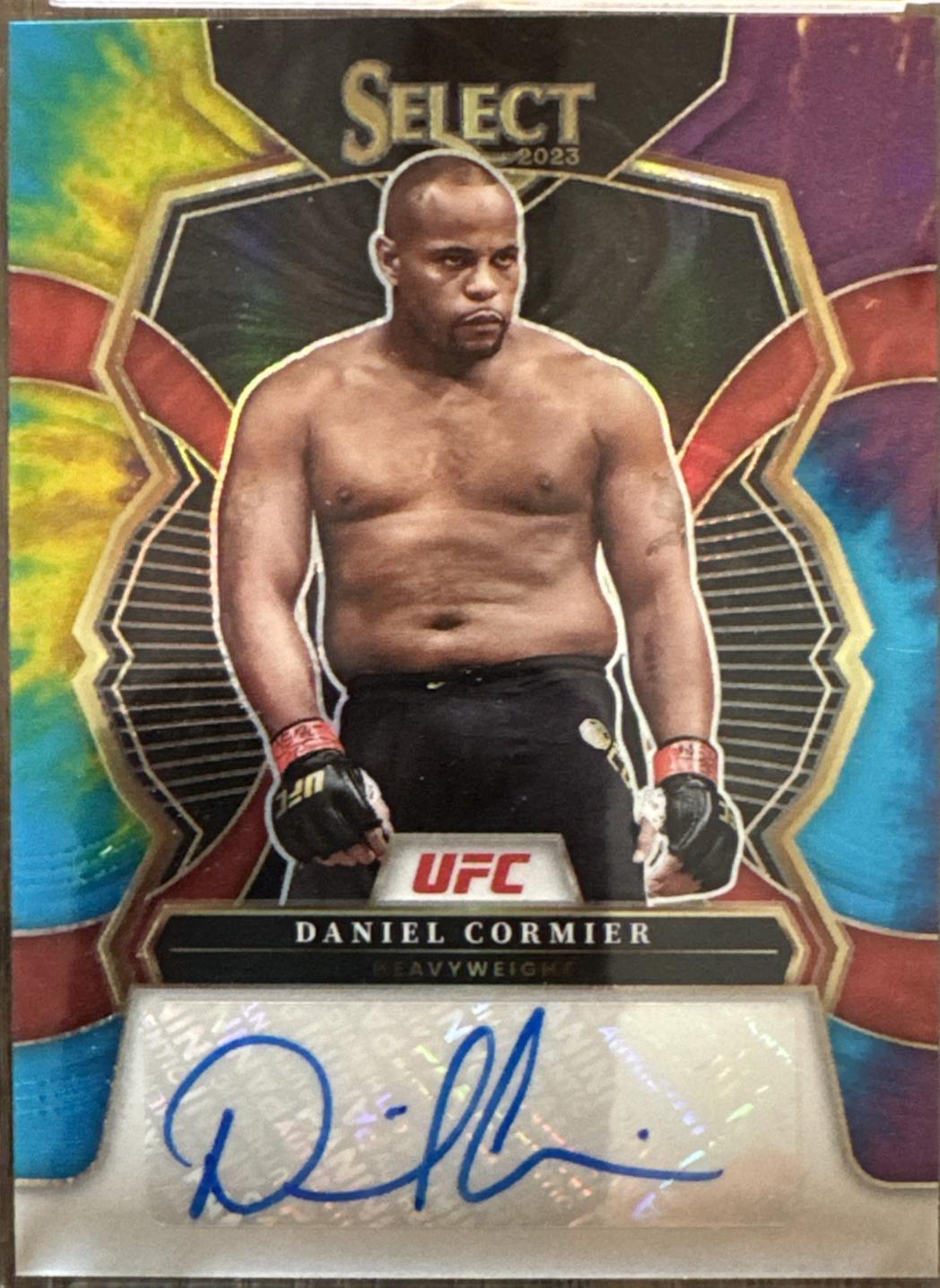 Daniel Cormier 2023 Panini Select UFC Signatures #32 Tie-Dye