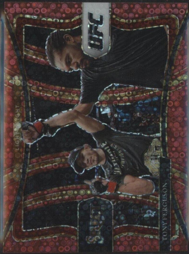 Tony Ferguson 2021 Panini Select UFC Premier Level #110 Red Disco
