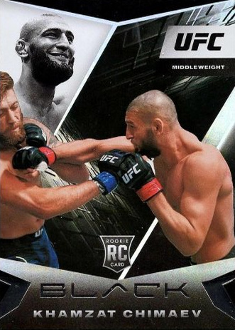 Khamzat Chimaev 2021 Panini Chronicles UFC Base Black #116 Platinum