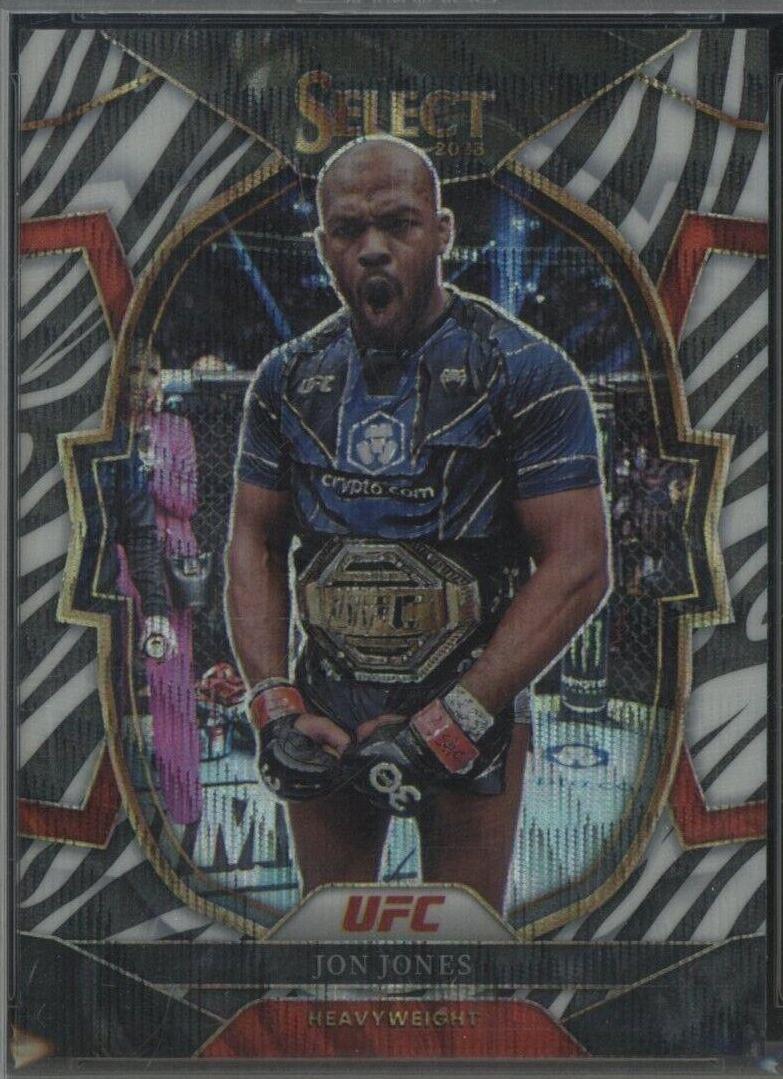 Jon Jones 2023 Panini Select UFC Concourse #96 Zebra