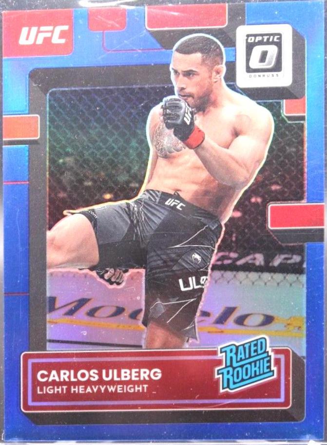 Carlos Ulberg 2023 Panini Donruss Optic UFC Base #140 Blue
