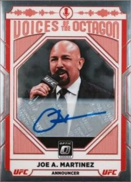 Joe A. Martinez 2022 Panini Donruss Optic UFC Voices of the Octagon Signatures #125 Gold Vinyl