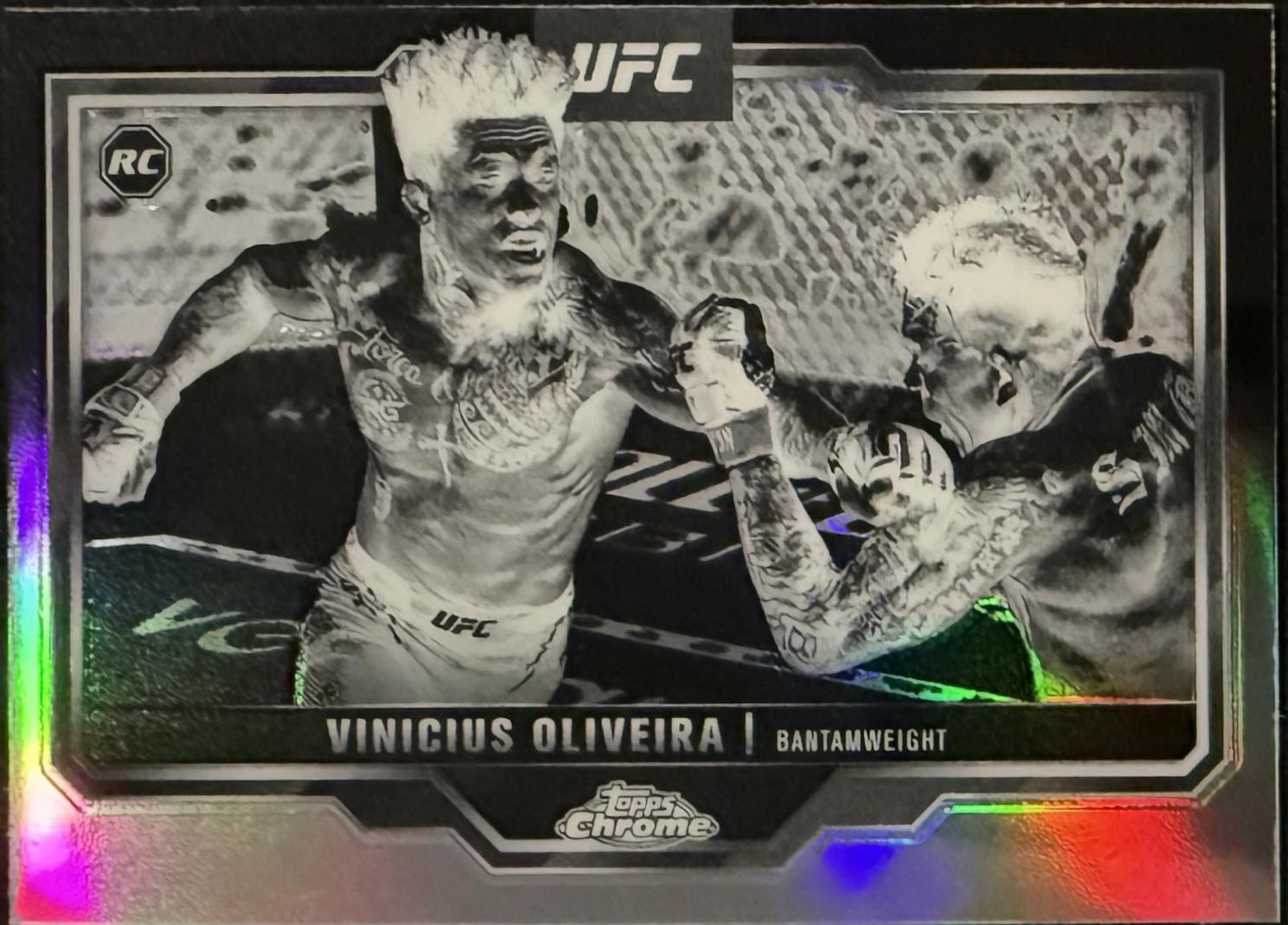 Vinicius Oliveira 2025 Topps Chrome UFC Base #9 Negative Refractor