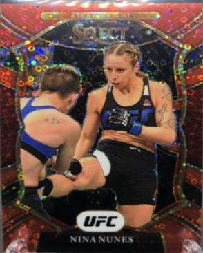 Nina Nunes 2021 Panini Select UFC Concourse #49 Red Disco