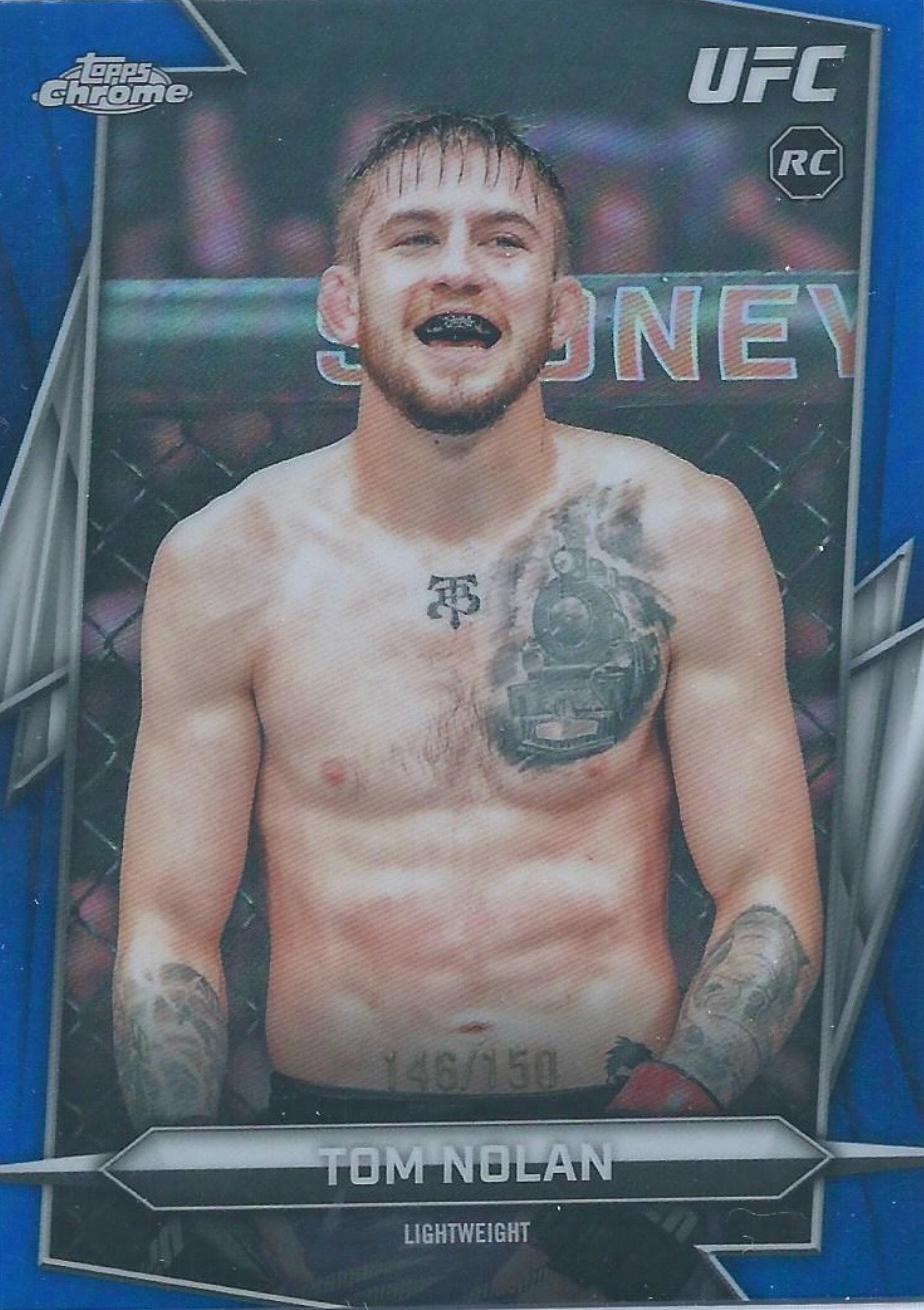 Tom Nolan 2026 Topps Chrome UFC Base #113 Blue Refractor