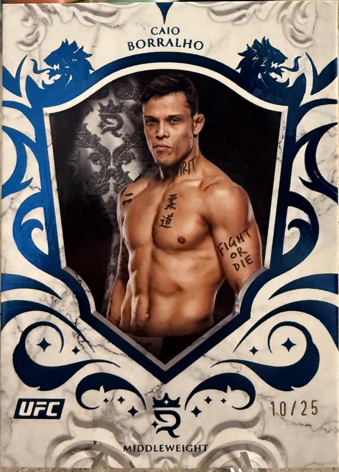 Caio Borralho 2025 Topps Royalty UFC Base #64 Blue