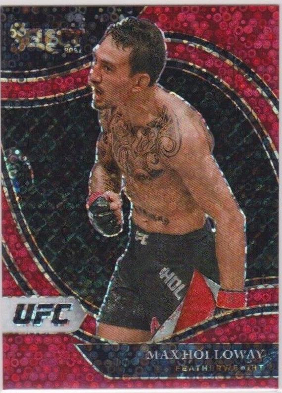 Max Holloway 2021 Panini Select UFC Octagonside #298 Red Disco