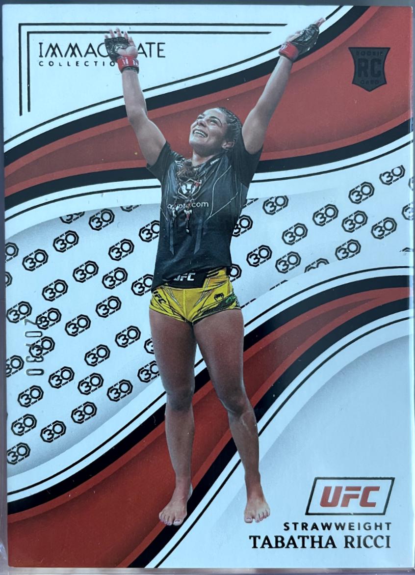 Tabatha Ricci 2023 Panini Immaculate Collection UFC Base #6 30th Anniversary
