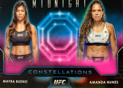 Amanda Nunes / Mayra Bueno 2024 Topps Midnight UFC Constellations #CO-4 Moon Beam