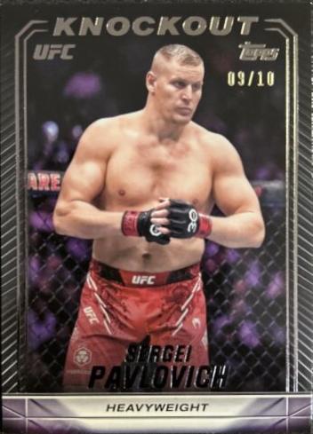 Sergei Pavlovich 2024 Topps Knockout UFC Base #28 Black