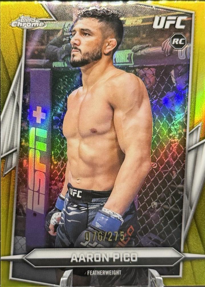Aaron Pico 2026 Topps Chrome UFC Base #88 Yellow Refractor