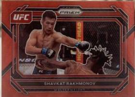 Shavkat Rakhmonov 2023 Panini Prizm UFC Base #81 Ruby Wave