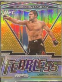 Khabib Nurmagomedov 2021 Panini Prizm UFC Fearless #22 Gold