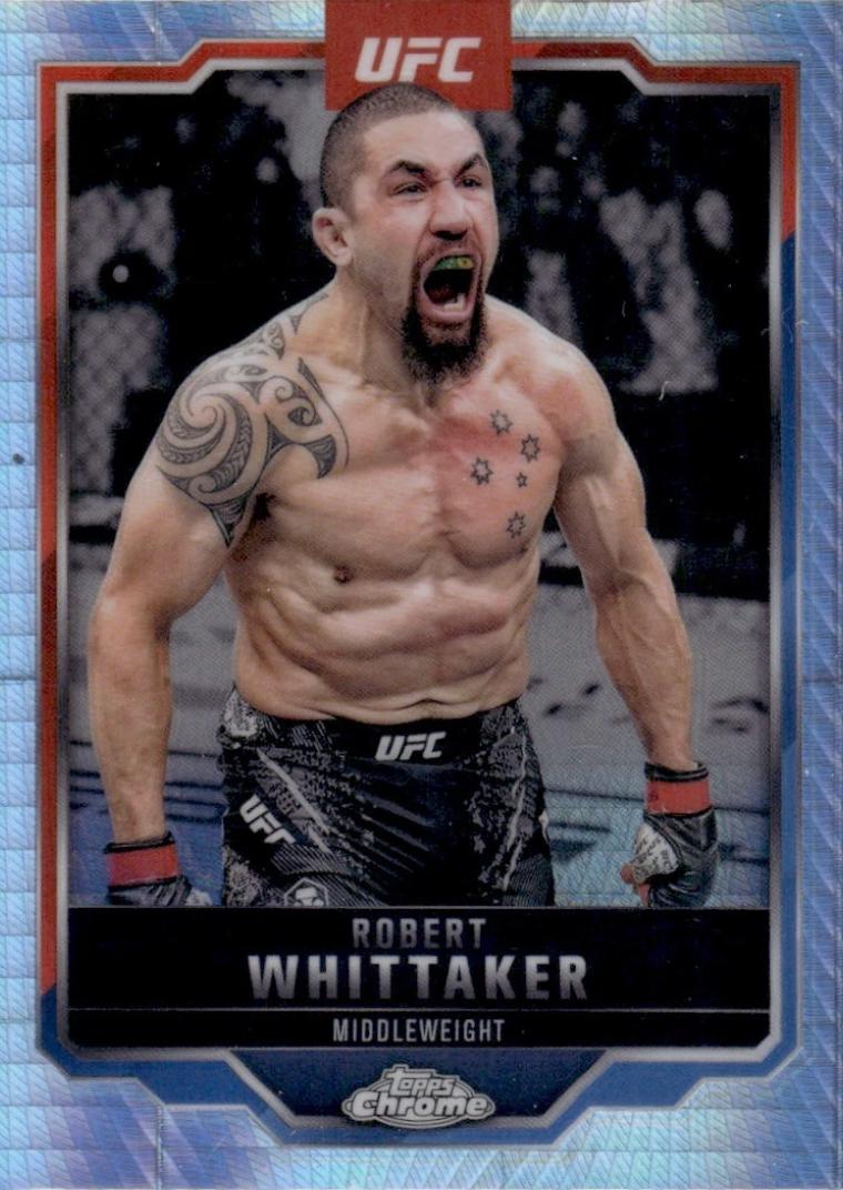 Robert Whittaker 2025 Topps Chrome UFC Base #78 Prism Refractor