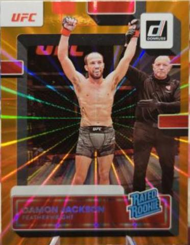 Damon Jackson 2023 Panini Donruss UFC Base #215 Orange Laser