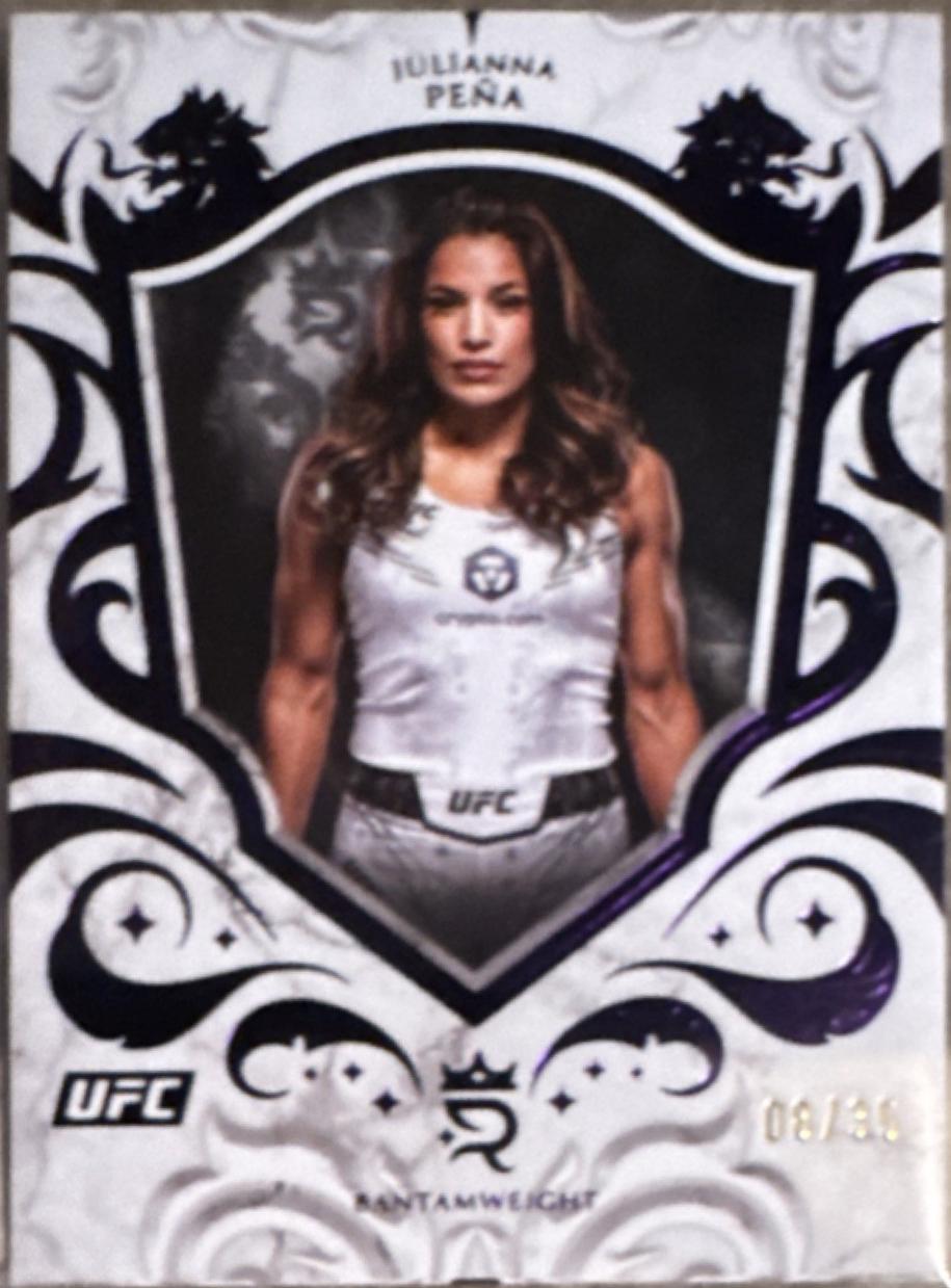 Julianna Peña 2025 Topps Royalty UFC Base #85 Purple