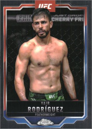Yair Rodríguez 2025 Topps Chrome UFC Base #95 Prism Refractor