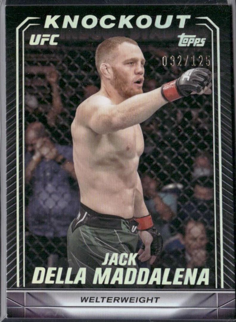 Jack Della Maddalena 2024 Topps Knockout UFC Base #56 Holo Silver