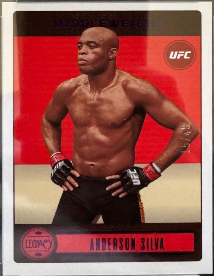 Anderson Silva 2023 Panini Chronicles UFC Base Legacy #147 Purple