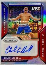 Chuck Liddell 2021 Panini Prizm UFC Sensational Signatures #15 Silver