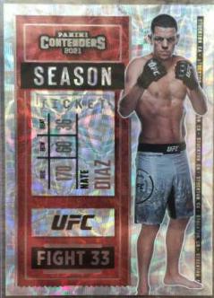 Nate Diaz 2021 Panini Chronicles UFC Base Contenders Season Ticket #6 Asia