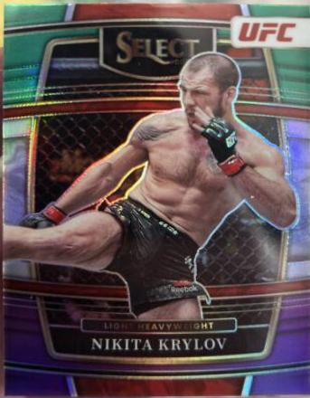 Nikita Krylov 2022 Panini Select UFC Concourse #58 Green and Purple