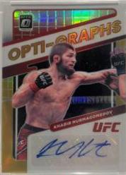 Khabib Nurmagomedov 2022 Panini Donruss Optic UFC Opti-Graphs #8 Gold