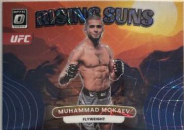 Muhammad Mokaev 2023 Panini Donruss Optic UFC Rising Suns #24 Purple Velocity