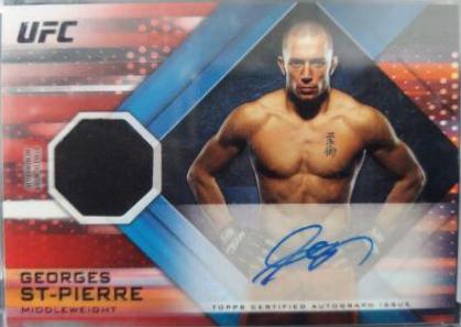 Georges St-Pierre 2019 Topps UFC Knockout Knockout Autographs #KA-GSP Red