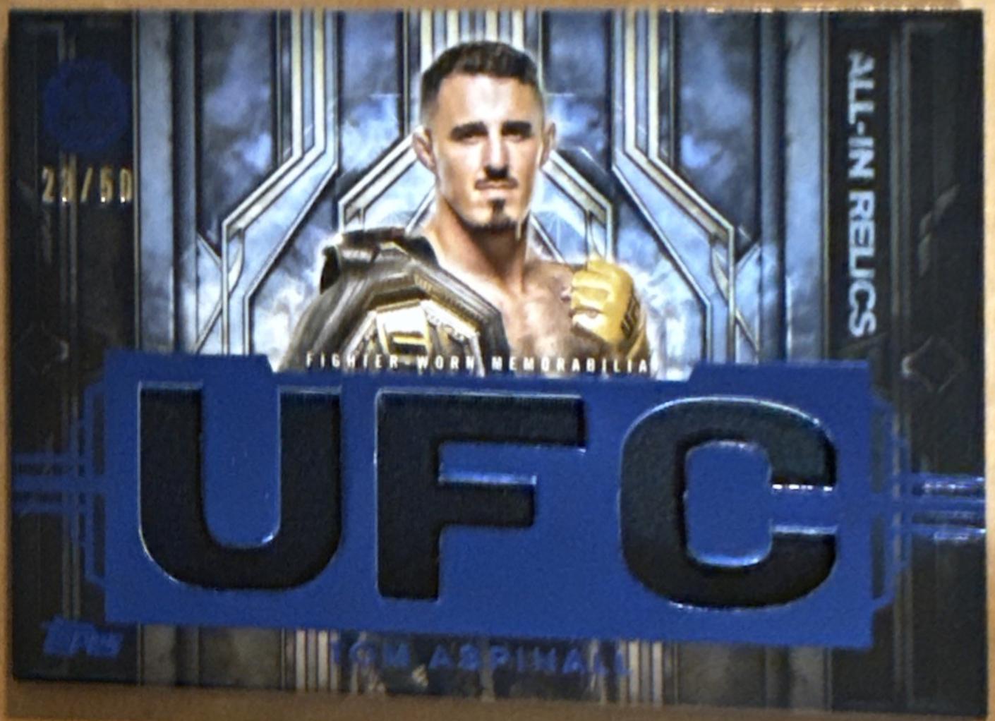 Tom Aspinall 2025 Topps Knockout UFC Knockout Artists #KA-6 Blue