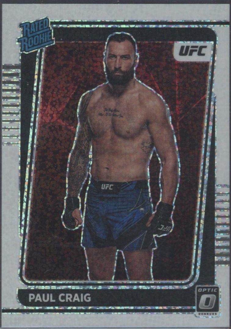 Paul Craig 2022 Panini Donruss Optic UFC Base #117 White Sparkle