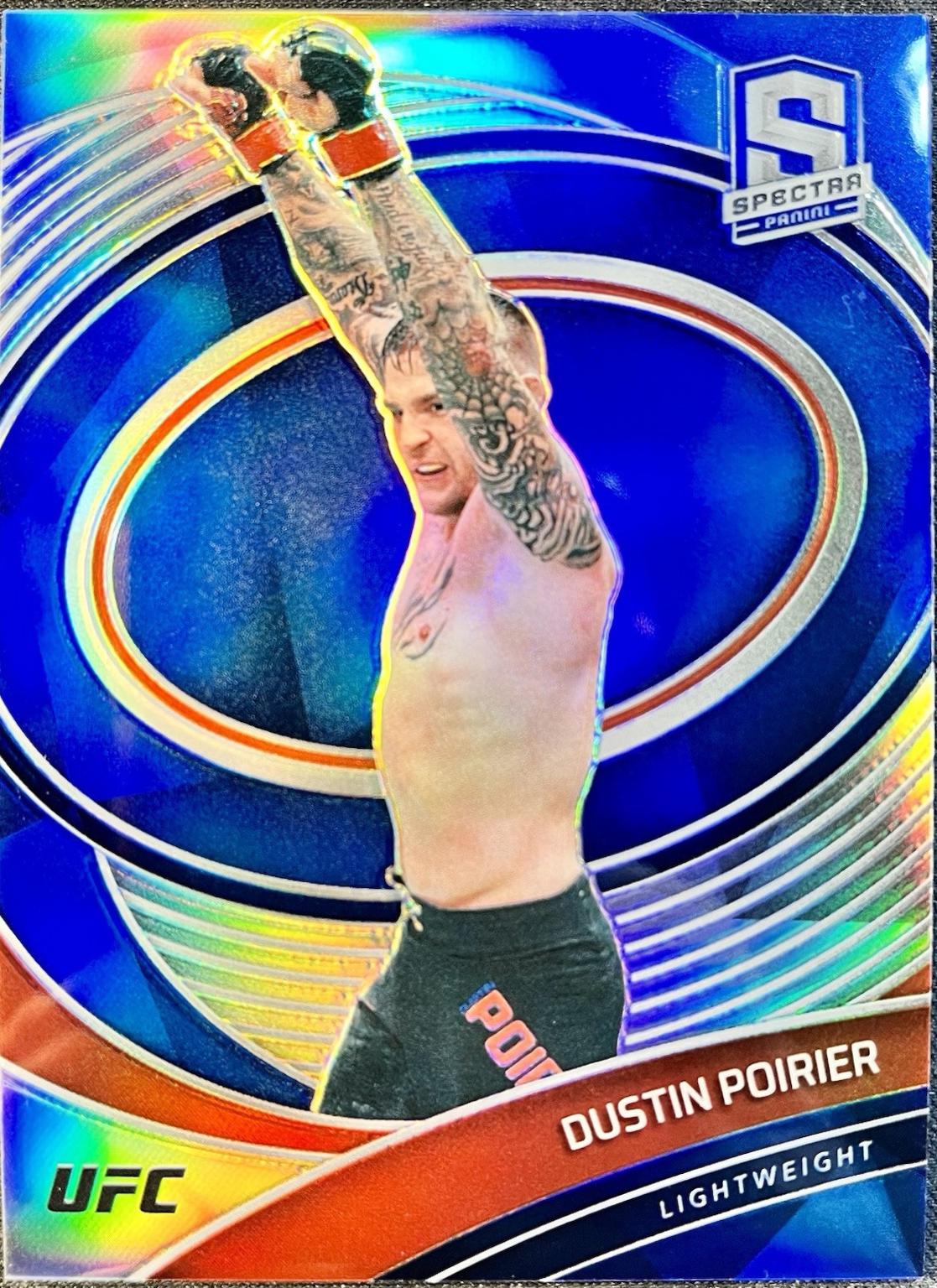 Dustin Poirier 2021 Panini Chronicles UFC Base Spectra #294 Blue