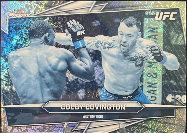 Colby Covington 2026 Topps Chrome UFC Base #91 Frozenfractor