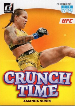 Amanda Nunes 2023 Panini Donruss UFC Crunch Time #16 Press Proof Black