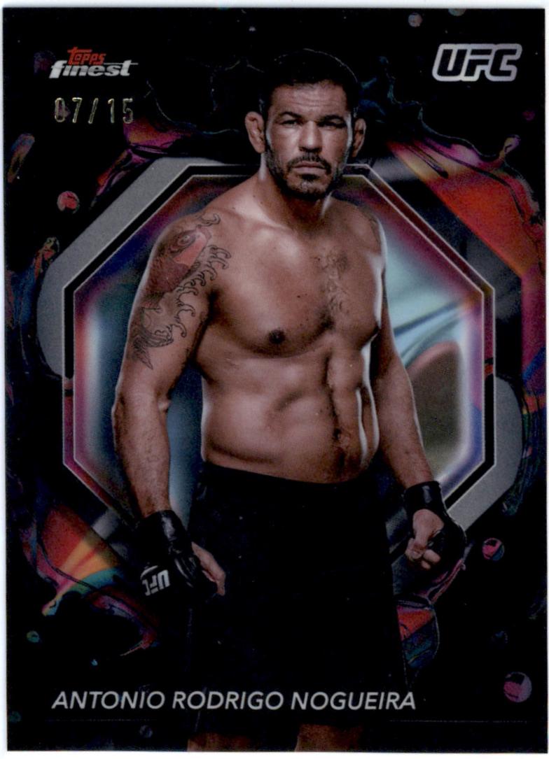 Antonio Rodrigo Nogueira 2024 Topps Finest UFC Base Rare #222 Checkerboard Refractor