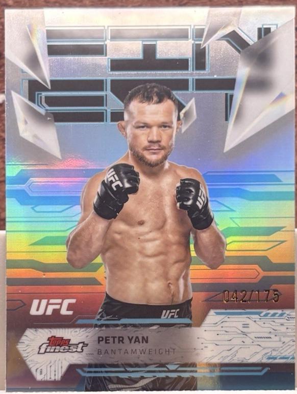 Petr Yan 2025 Topps Finest UFC Base Uncommon #105 Blue Refractor