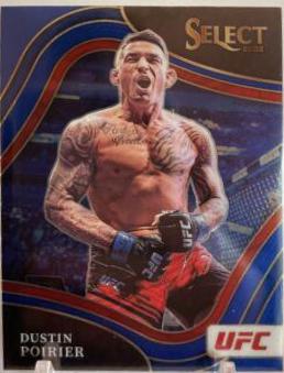 Dustin Poirier 2022 Panini Select UFC Octagonside #279 Blue Prizm