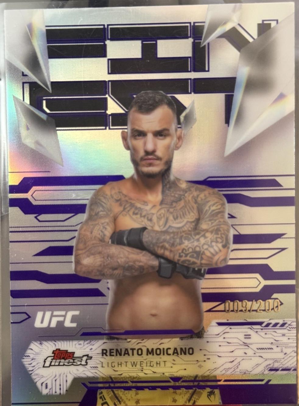 Renato Moicano 2025 Topps Finest UFC Base Uncommon #188 Purple Refractor