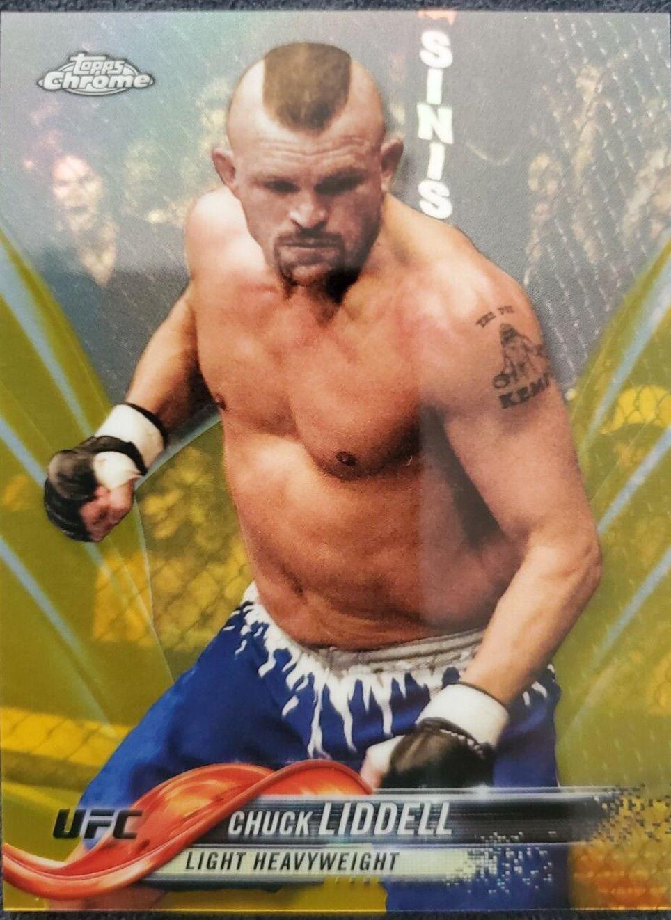 Chuck Liddell 2018 Topps Chrome UFC Base #64 Gold
