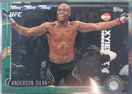 Anderson Silva 2015 Topps UFC Chronicles Base #175 Green