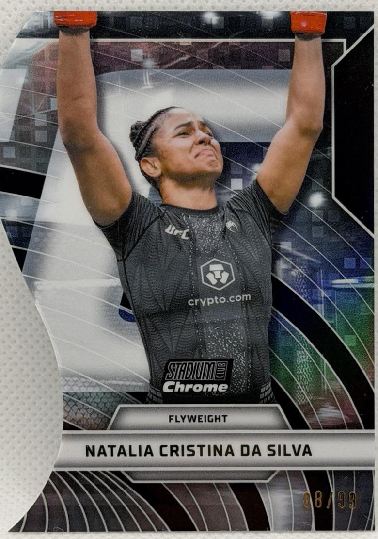 Natalia Silva 2026 Topps Stadium Club UFC Triumvirates #TV-36 Superfractor