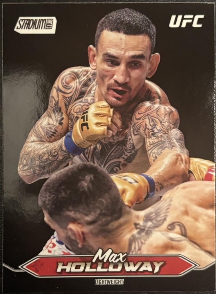 Max Holloway 2025 Topps Stadium Club UFC Base #10 Black