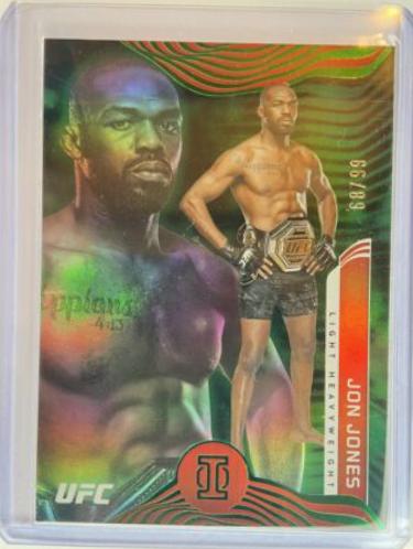 Jon Jones 2022 Panini Chronicles UFC Base Illusions #273 Green