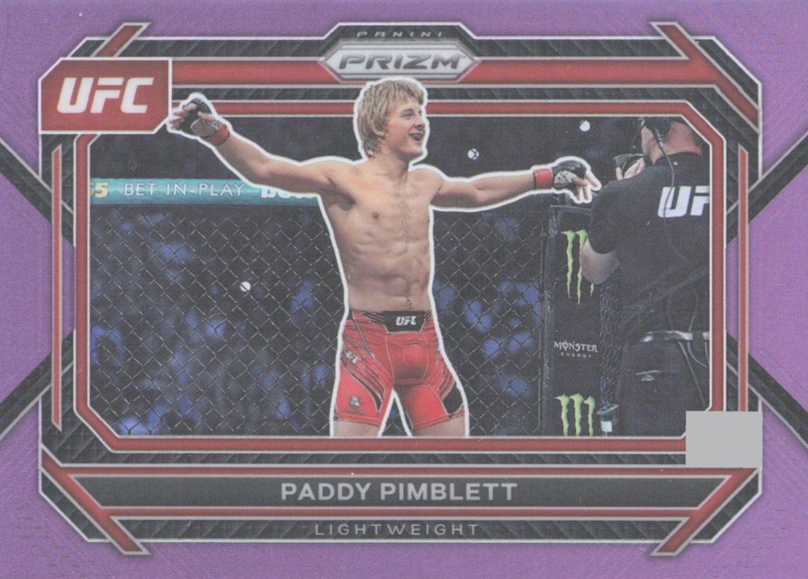 Paddy Pimblett 2023 Panini Prizm UFC Base #87 Purple