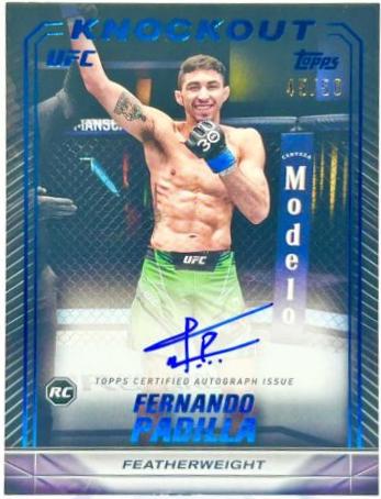 Fernando Padilla 2024 Topps Knockout UFC Knockout Autographs #KNA-FPA Blue