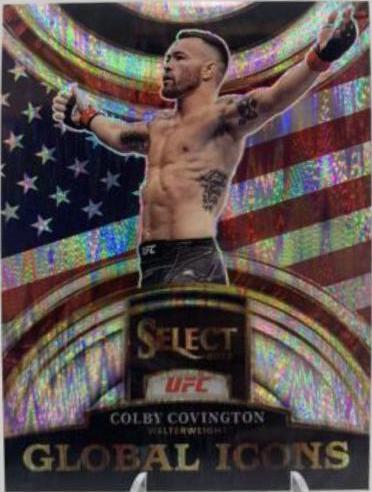 Colby Covington 2023 Panini Select UFC Global Icons #6 Silver