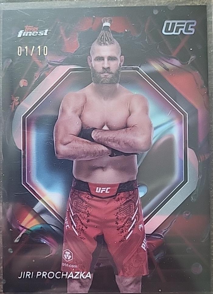 Jiri Prochazka 2024 Topps Finest UFC Base Rare #240 Red Refractor