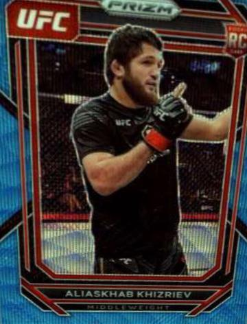 Aliaskhab Khizriev 2023 Panini Prizm UFC Base #141 Blue Wave
